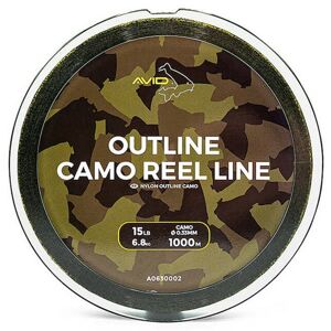 Avid carp vlasec outline camo reel line - 1000 m 0,33 mm 6,8 mm 15 lb