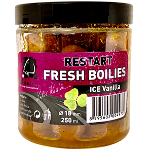 Lk baits boilie fresh restart ice vanilla - 14 mm 150 ml