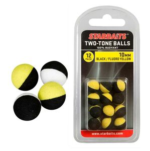 Starbaits plávajúce guličky two tones balls-14 mm čierna / biela (plávajúca gulička) 6ks