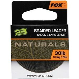 Fox náväzcová šnúrka naturals braided leader 20 m - 50 lb