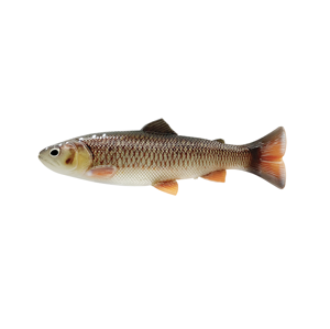 Savage gear gumová nástraha 4d line thru pulsetail trout slow sink lemon chub 25 cm 185 g