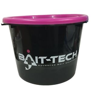 Bait-tech vedro s vekom groundbait bucket and lid čierno ružové 18 l