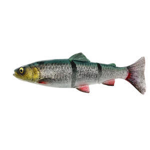 Savage gear gumová nástraha 4d linethru trout sinking green silver - 15 cm 40 g