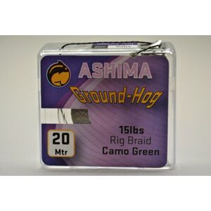 Ashima  extra potápavá náväzcová. šnúra groundhog 20 m 15 lb-farba green