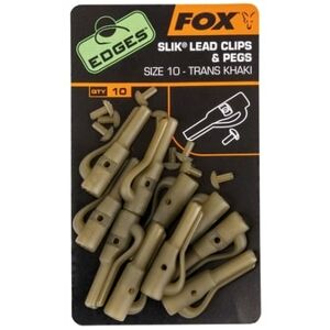 Fox fox závesky na olovo s kolíčkami edges slik lead clip + pegs veľ. 10