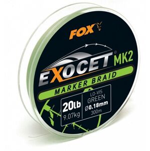 Fox splietaná šnúra exocet mk2 marker braid 300 m green - priemer 0,18 mm / nosnosť 9,07 kg