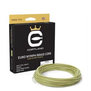 Cortland muškarská šnúra euro nymph braid core 022 freshwater 90 ft - level sage green