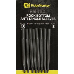 Ridgemonkey prevlek rock bottom anti tangle sleeves 8 ks - long 45 mm