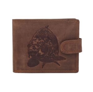 Mercucio peňaženka svetlohnedá embos kapor hlava