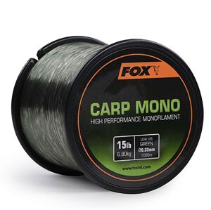 Fox vlasec carp mono zelená - 1000 m 0,33 mm 15 lb