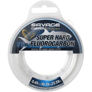 Savage gear fluorocarbon super hard clear - 50 m 0,60 mm 18,9 kg