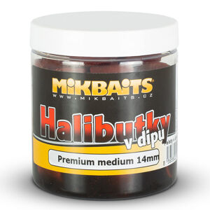 Mikbaits pelety halibutky v dipe 8 mm 150 ml - premium halibut