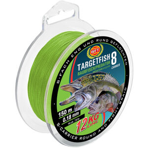 Wft splietaná šnúra targetfish 8 chartreuse 150 m zelená - 0,20 mm - 18 kg