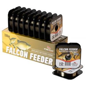 Falcon vlasec feeder tmavo hnedá 100 m-priemer 0,20 mm / nosnosť 4,30 kg