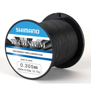 Shimano vlasec technium pb čierna -  priemer 0,22 mm / nosnosť 5 kg / návin 1920 m
