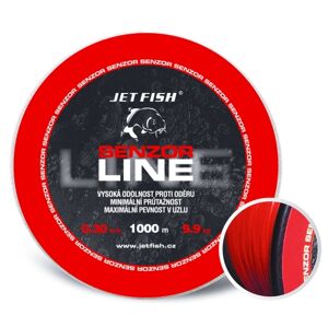 Jet fish senzor line red 1000 m-priemer 0,28 mm / nosnosť 8,6 kg