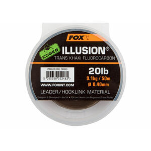Fox fluorocarbon illusion 50 m trans khaki-priemer 0,50 mm / nosnosť 13,64 kg