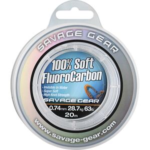 Savage gear florocarbon soft fluoro carbon 15 m - priemer 1,0 mm / nosnosť 50,5  kg