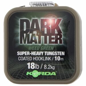 Korda náväzcová šnúrka dark matter tungsten coated braid weed green 10 m-priemer 18 lb / nosnosť 8,2 kg