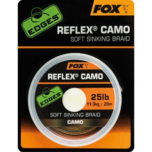 Fox náväzcová šnúrka edges camotex semi stiff 20 m-priemer 20 lb / nosnosť 9,1 kg