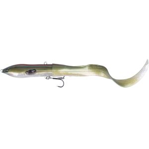Savege gear 3d hard eel tail bait green silver 25 cm 109 g
