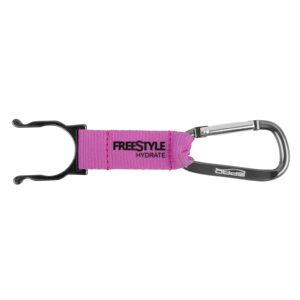 Spro freestyle bottle clip ružový