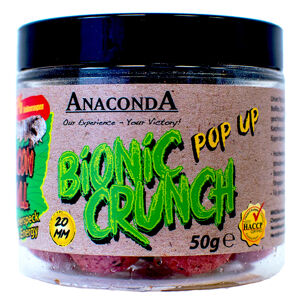 Anaconda pop up boilie bionic crunch 20 mm 50 g-udená slanina a energy drink