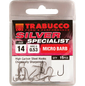 Trabucco háčiky silver specialist 15 ks-veľkosť 18
