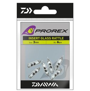 Daiwa prorex rolničky sklenené do gumy-veľkosť 3 mm 6 ks