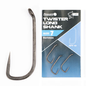 Nash háčiky twister long shank micro barbed 10 ks-veľkosť 7