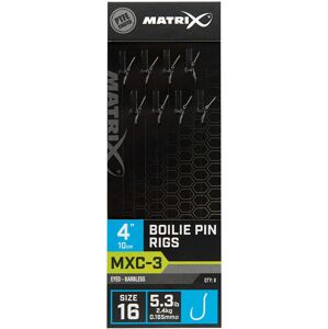 Matrix náväzec mxc-3 boilie pin rigs barbless 10 cm - size 12 0,20 mm