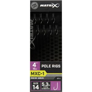 Matrix náväzec mxc-1 pole rig barbless 10 cm - size 14 0,165 mm