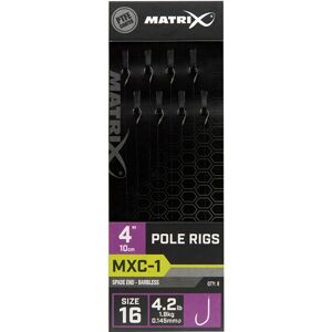 Matrix náväzec mxc-1 pole rig barbless 10 cm - size 16 0,145 mm
