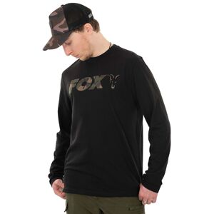 Fox tričko long sleeve black camo t shirt - l
