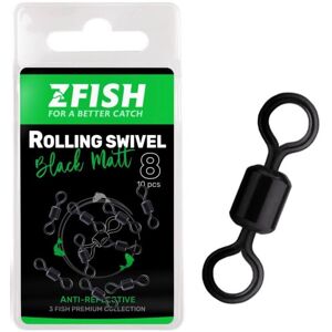 Zfish obratlík rolling swive black matt vel 8 nosnosť 28 kg